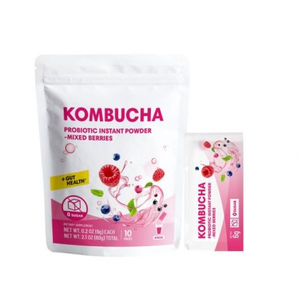 Travel Pack Probiotics Kombucha Instant Powder - mixed berries flavor